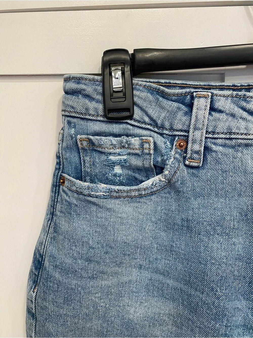 Old Navy Jeans Womens Sz 8 OG Straight High Rise Secret Slim Pockets Stretch
